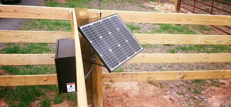 Pasadena All-O-Matic Solar Panel Electric Gates Installation